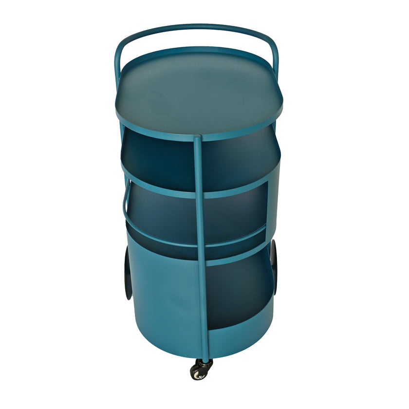 CBR12063-BC 63cm Bar Cart - Navy Blue