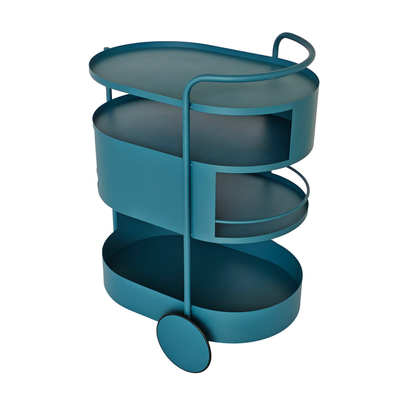 CBR12063-BC 63cm Bar Cart - Navy Blue