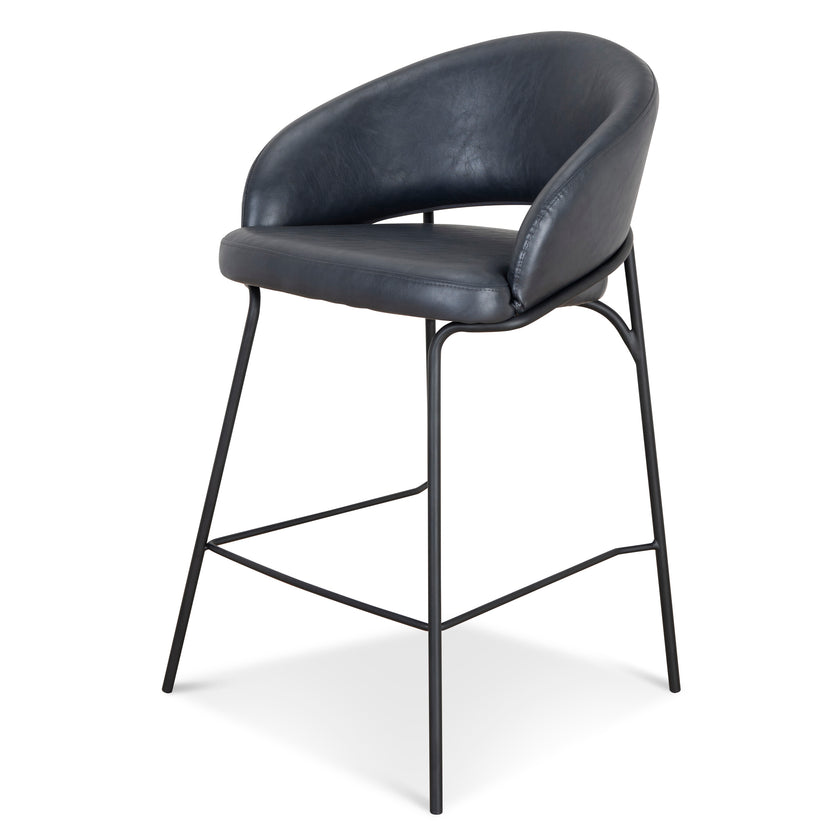 CBS10125-FH Fabric Bar Stool - Full Black (Set of 2)