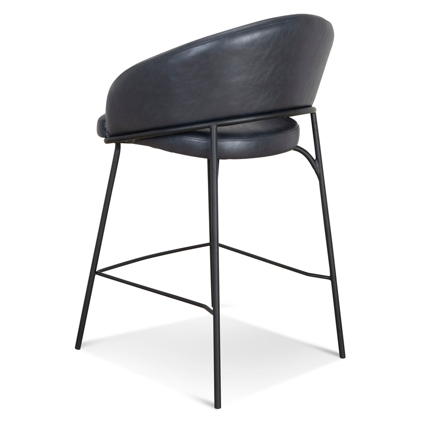 CBS10125-FH Fabric Bar Stool - Full Black (Set of 2)