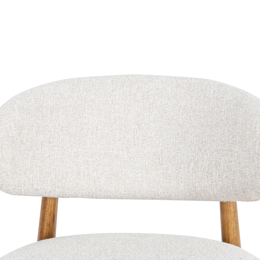 CBS10150-MY 65cm Coastal Beige Bar Stool - Walnut