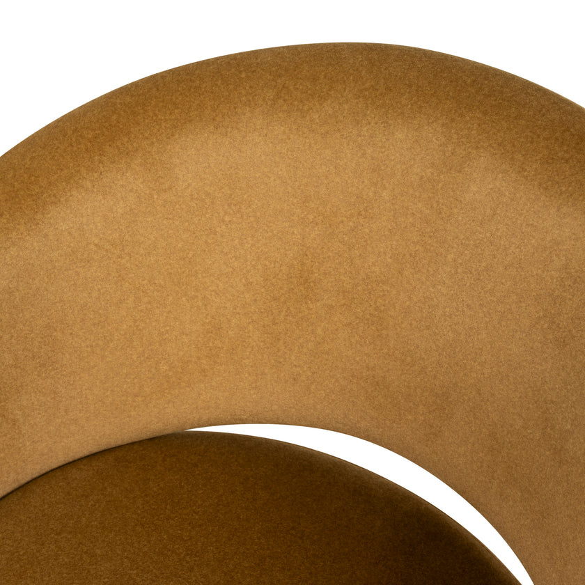 CBS10220-FH Black Bar Stool - Orange Gold Seat (Set of 2)