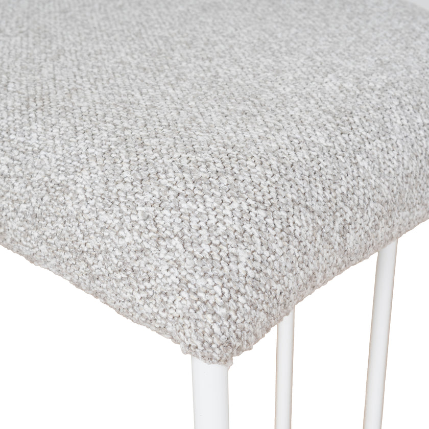 CBS10301-FH 65cm White Bar Stool - Clay Grey (Set of 2)