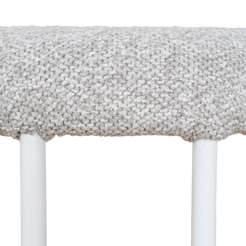 CBS10301-FH 65cm White Bar Stool - Clay Grey (Set of 2)