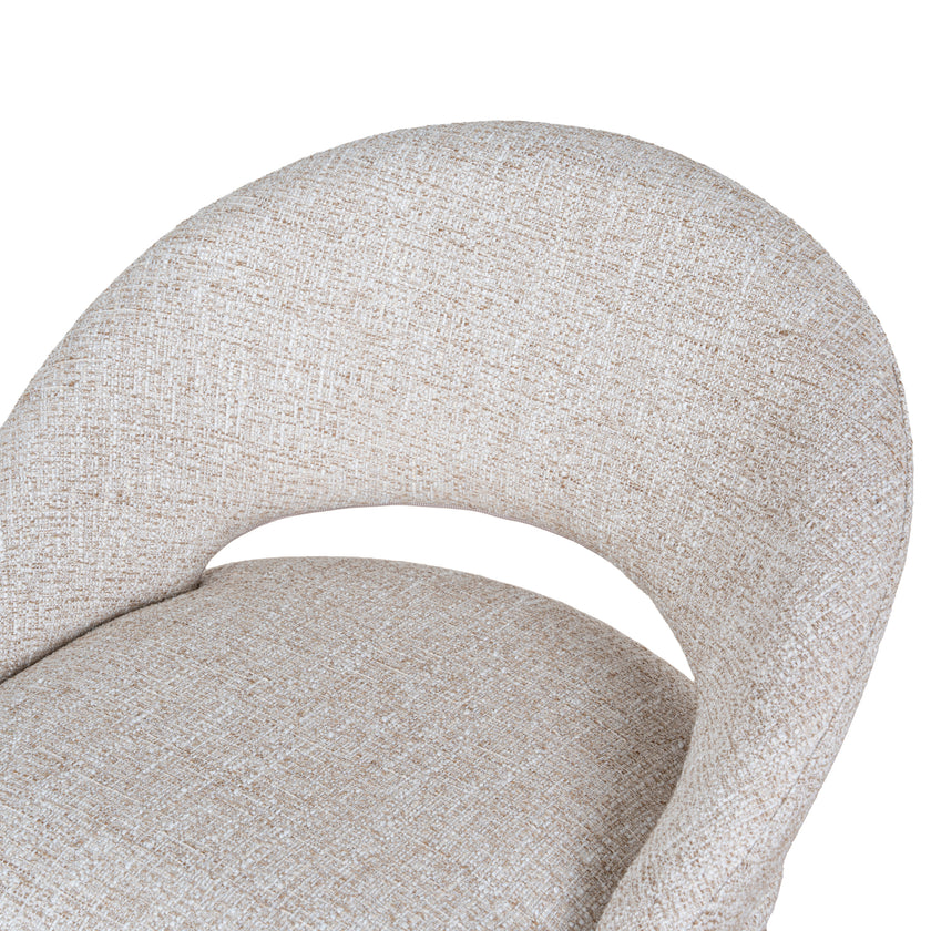 CBS10344-FH White Bar Stool - Pale Beige (Set of 2)