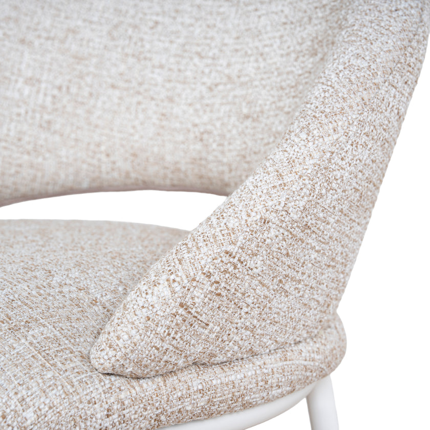 CBS10344-FH White Bar Stool - Pale Beige (Set of 2)