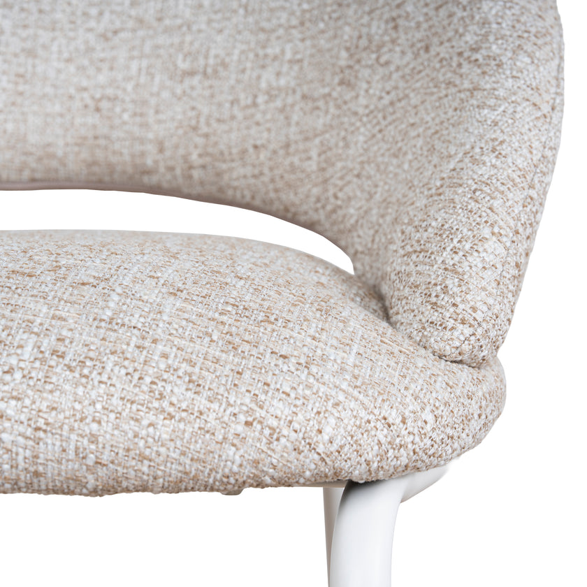 CBS10344-FH White Bar Stool - Pale Beige (Set of 2)