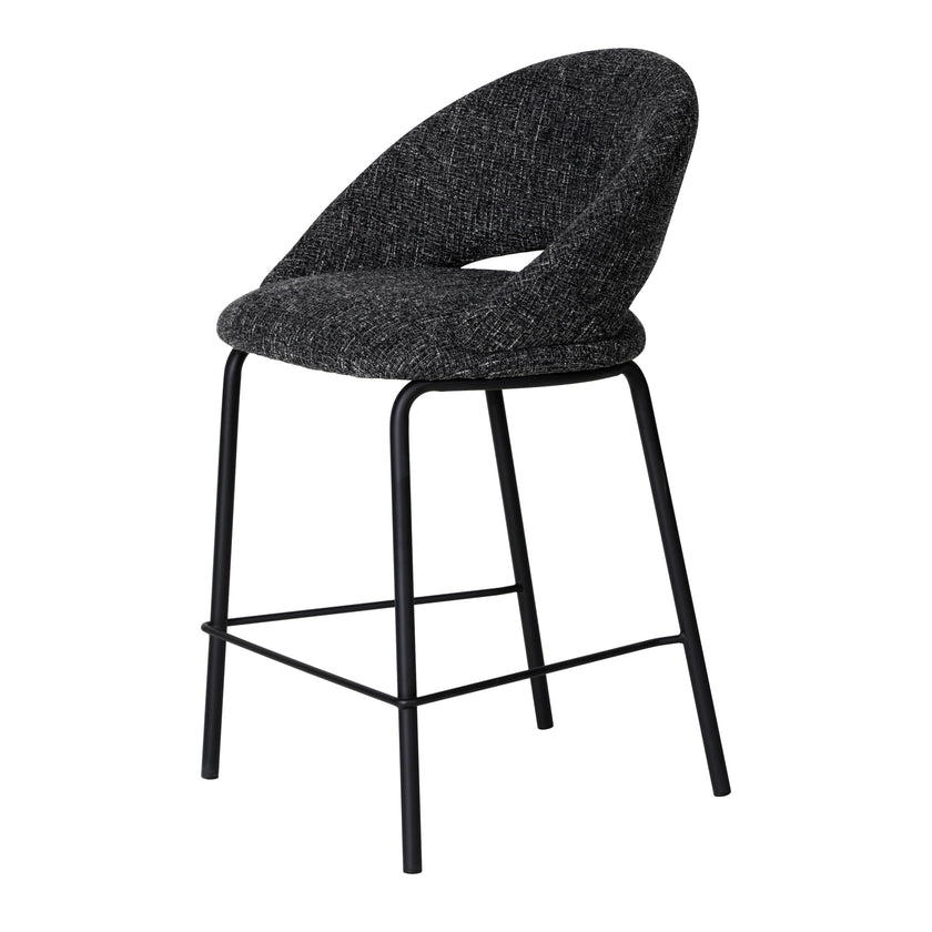 CBS10345-FH Black Bar Stool - Field Charcoal (Set of 2)