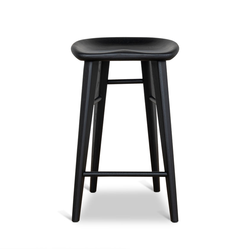 CBS10357-OW 65cm Bar Stool - Full Black