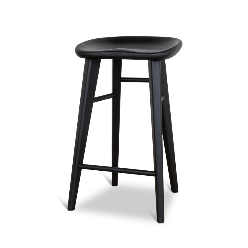 CBS10357-OW 65cm Bar Stool - Full Black