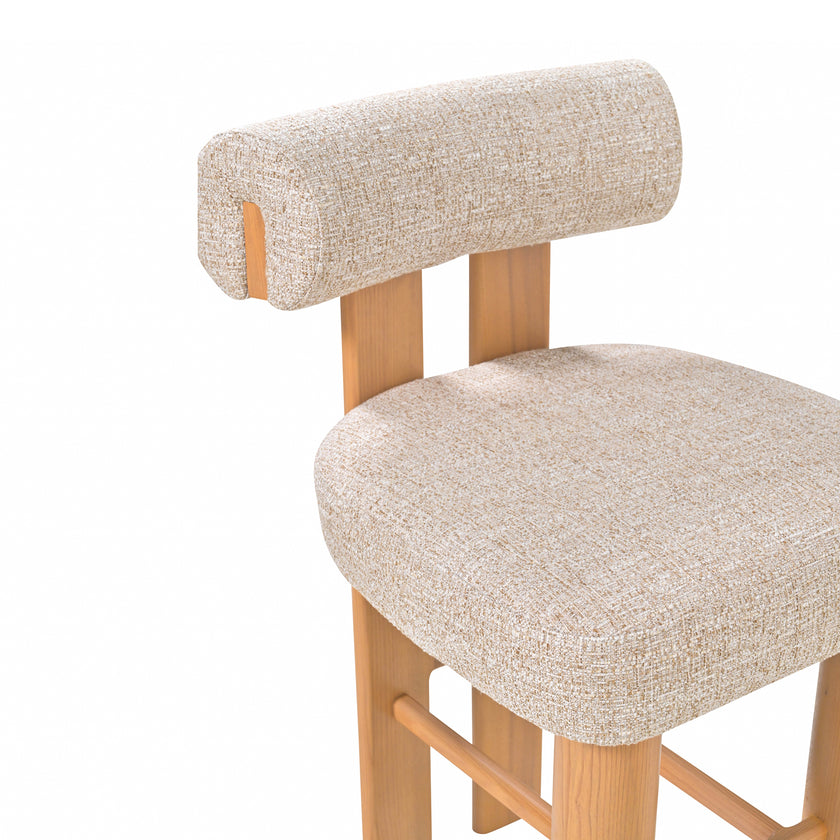 CBS10481-OLS Natural Barstool - Pale Beige (Set of 2)