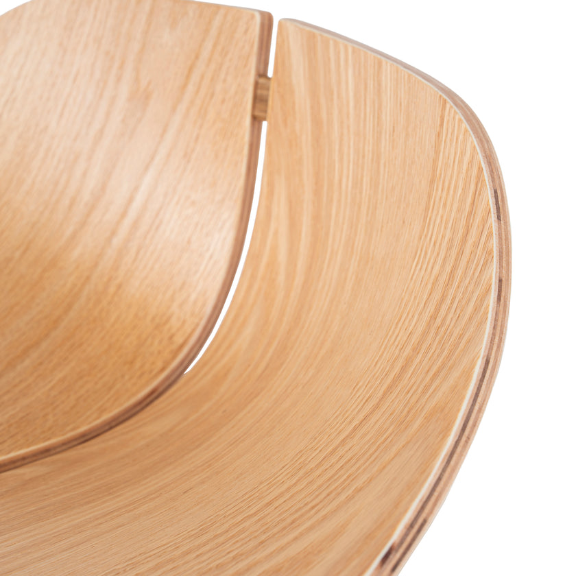 CBS10532-SU 65cm Matte White Bar Stool - Natural