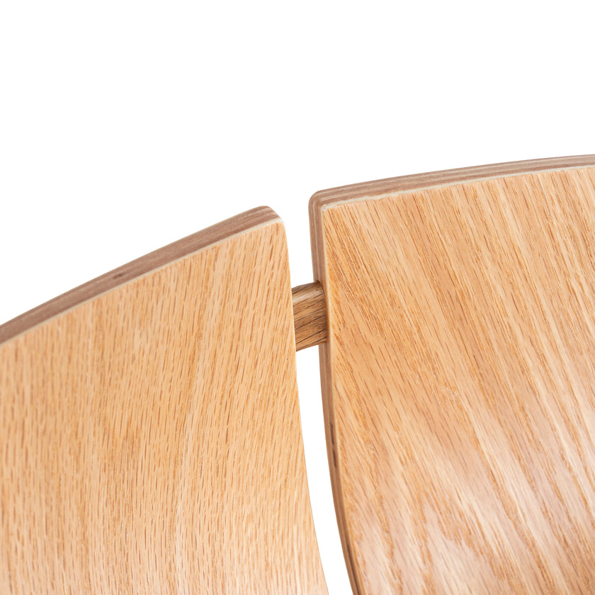 CBS10532-SU 65cm Matte White Bar Stool - Natural