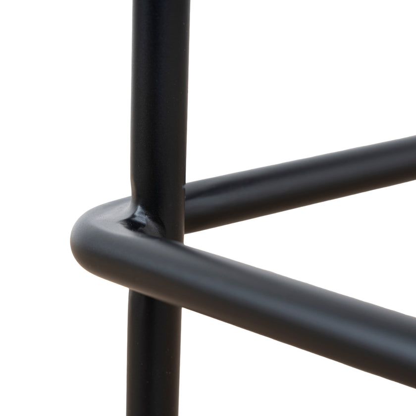 CBS10534-SU 65cm Matte Black Bar Stool - Walnut