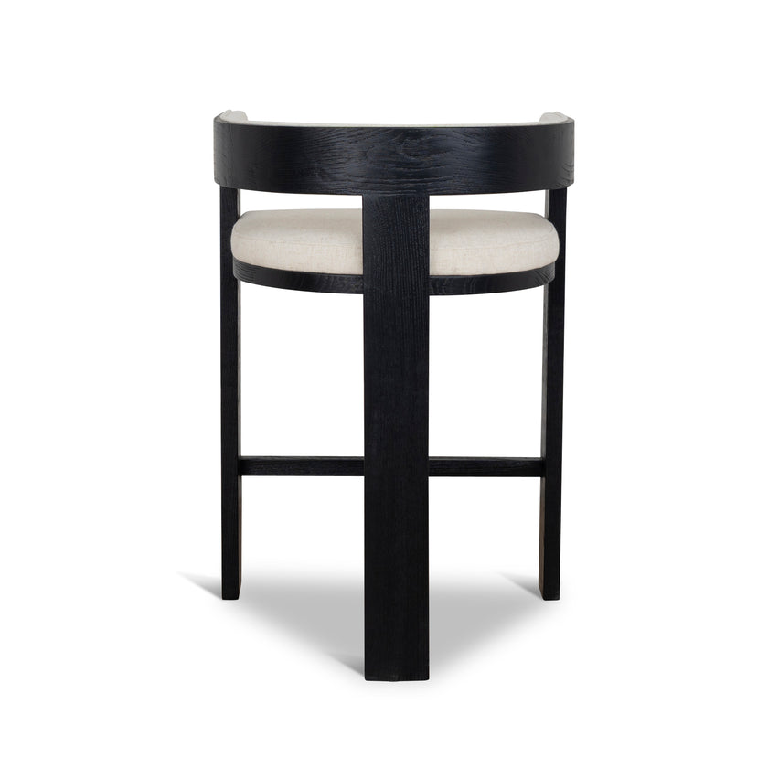 CBS10558-LJ Black ELM Barstool - Dawn Beige