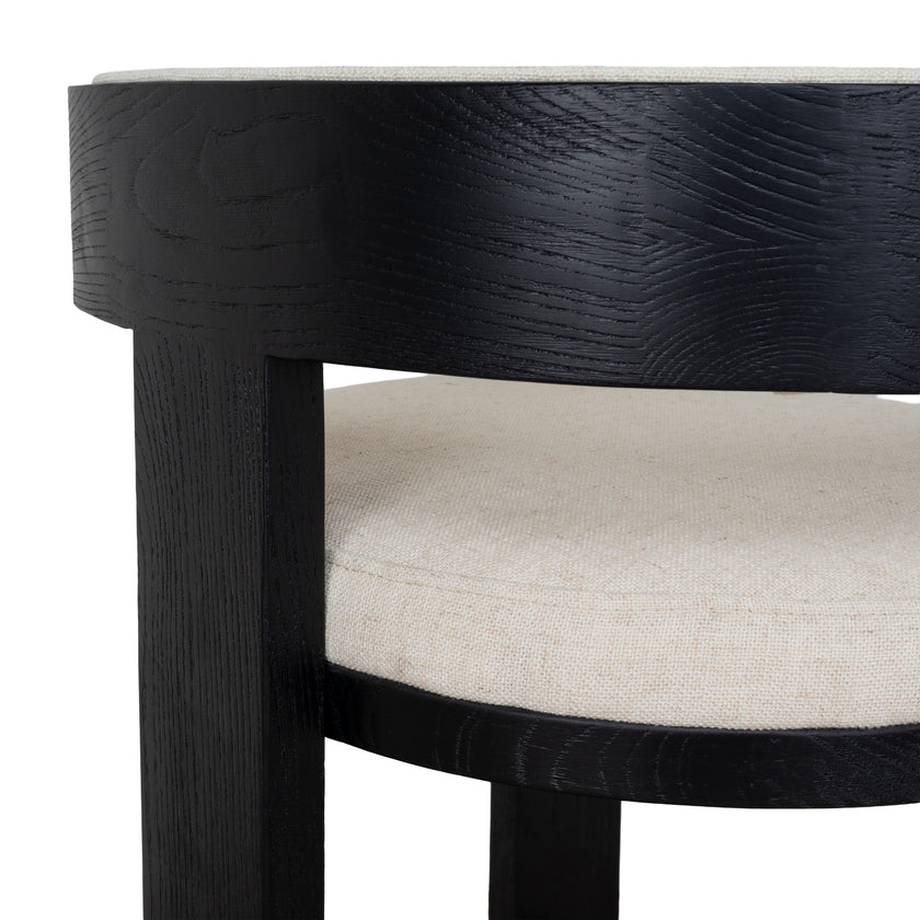 CBS10558-LJ Black ELM Barstool - Dawn Beige