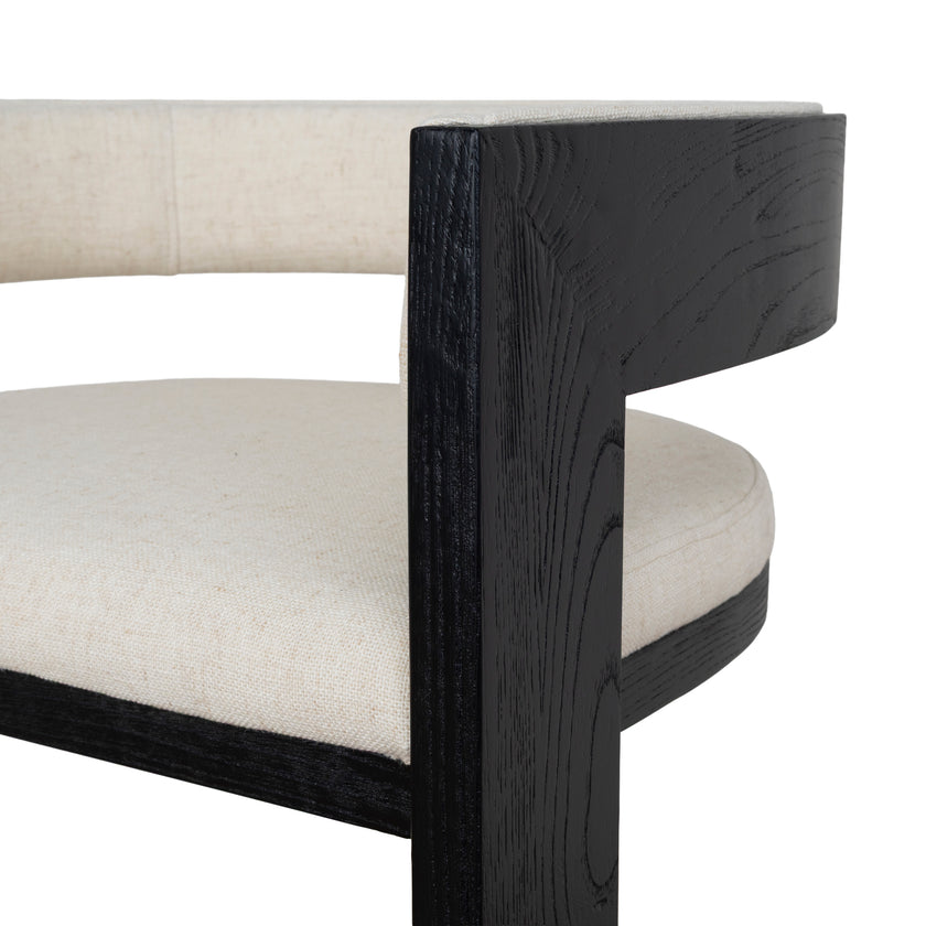 CBS10558-LJ Black ELM Barstool - Dawn Beige
