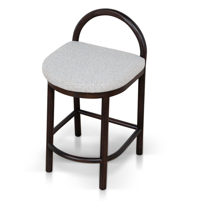 CBS12108-LJ 66cm Brown Bar Stool - Clay Grey