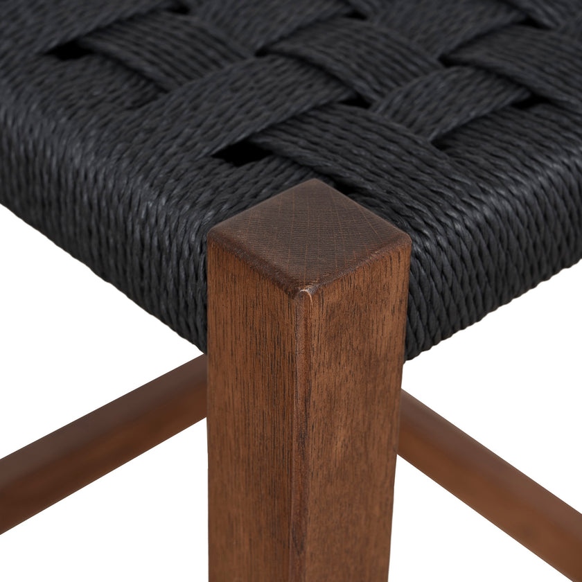 CBS12258-OW 65cm Rattan Bar Stool - Walnut