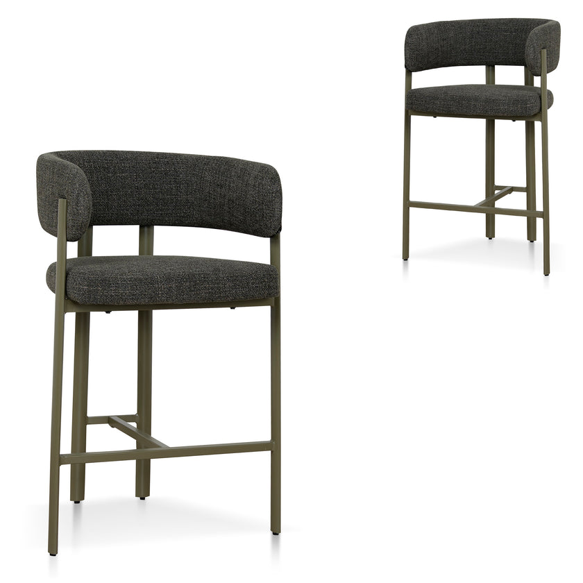 CBS12457-CI Green Barstool - Kaitoke Green (Set of 2)