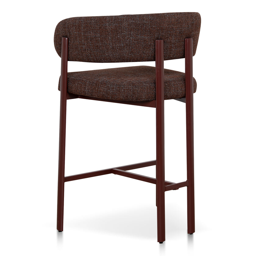 CBS12458-CI Red Barstool - Moss Brown (Set of 2)