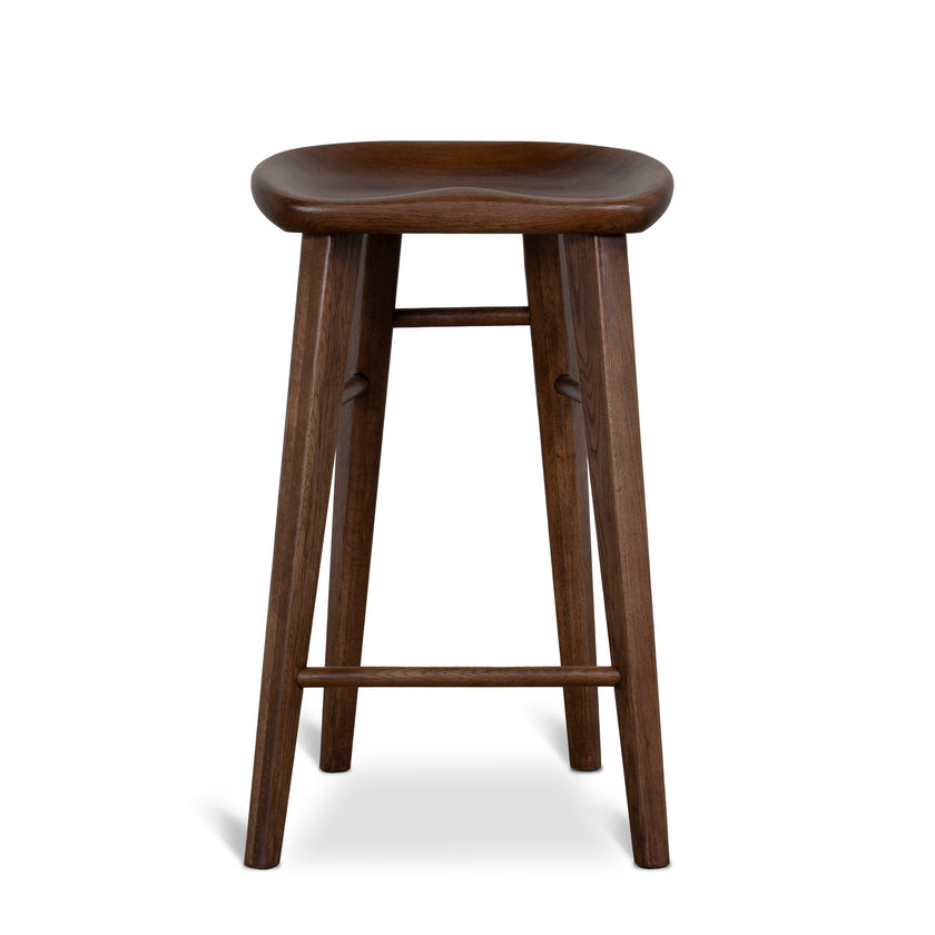 CBS12674-OW 67.5cm Bar Stool - Walnut Stain