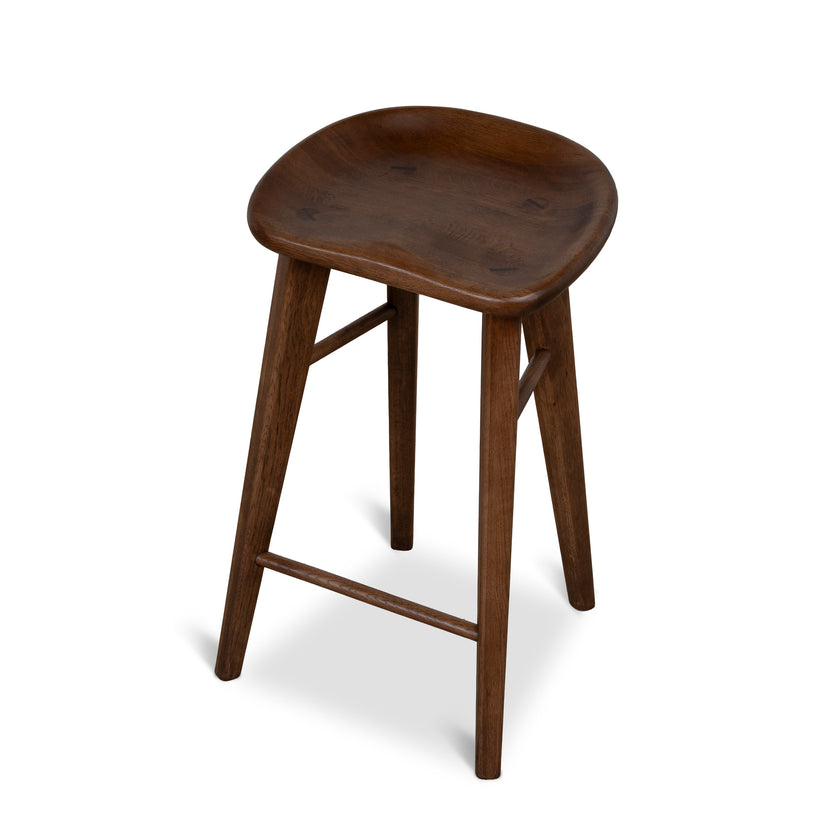 CBS12674-OW 67.5cm Bar Stool - Walnut Stain