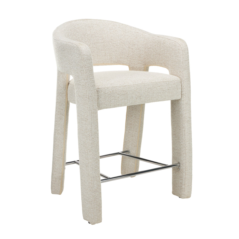 CBS12687-MR 66cm Fabric Bar Stool - Verona Ivory (Set of 2)