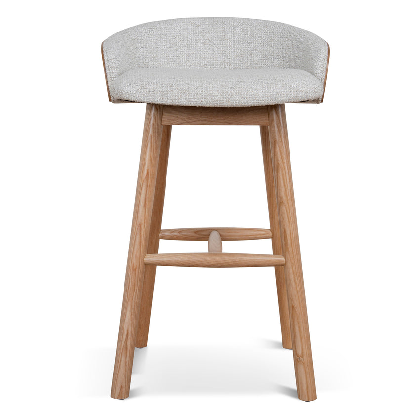 CBS12733-DR 65cm Natural Bar Stool - Verona Ivory