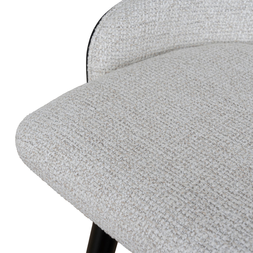 CBS12734-DR 65cm Black Bar Stool - Verona Ivory