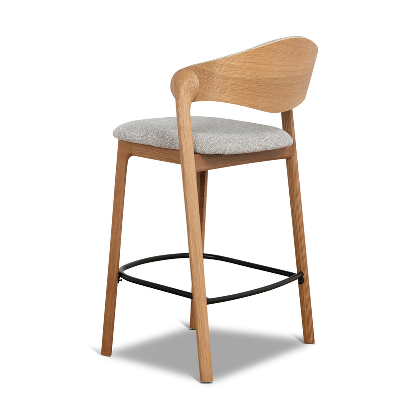 CBS12769-SD 65cm Natural Barstool - Drift Grey (Set of 2)