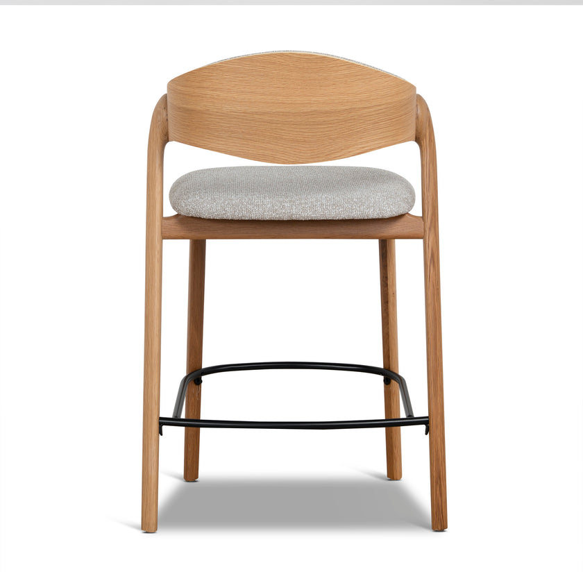 CBS12769-SD 65cm Natural Barstool - Drift Grey (Set of 2)