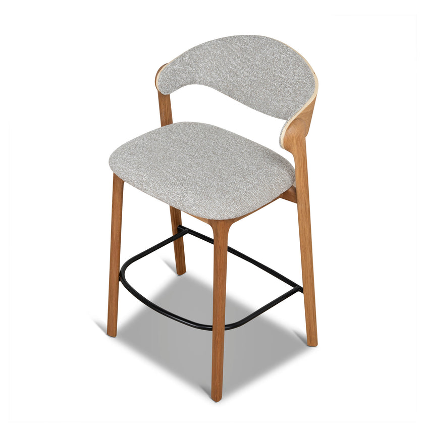 CBS12769-SD 65cm Natural Barstool - Drift Grey (Set of 2)