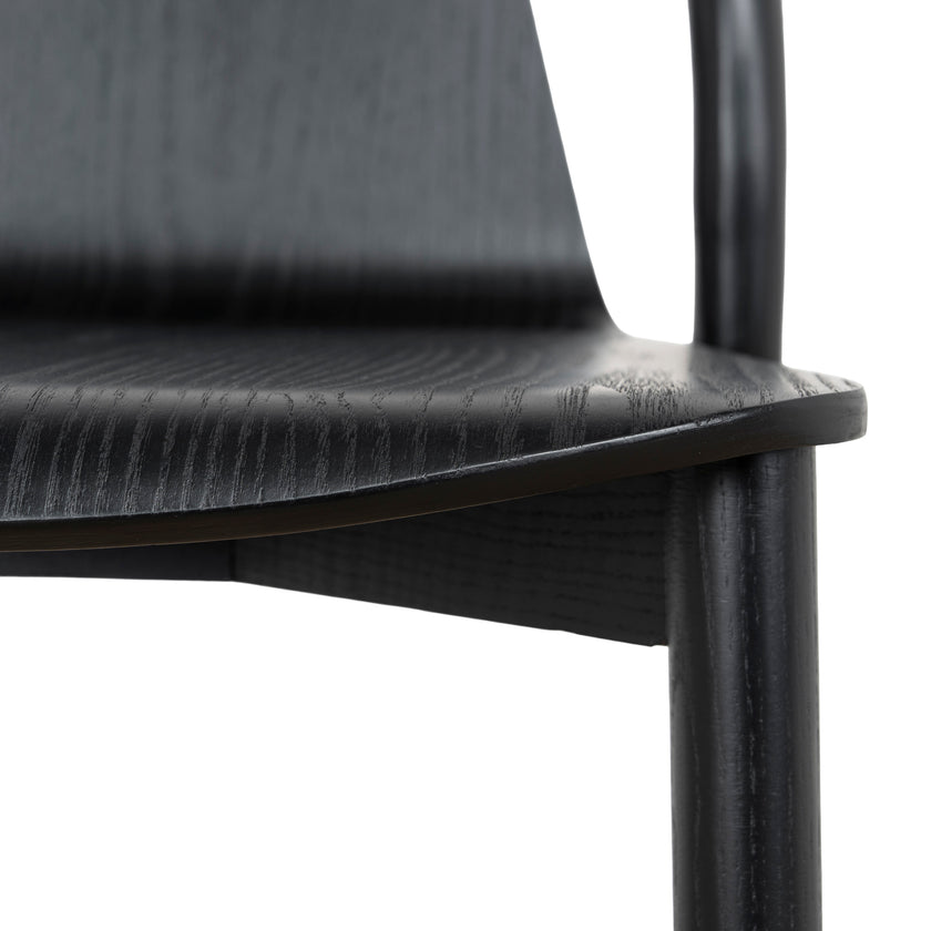 CBS12772-SD 65cm Barstool - Full Black (Set of 2)