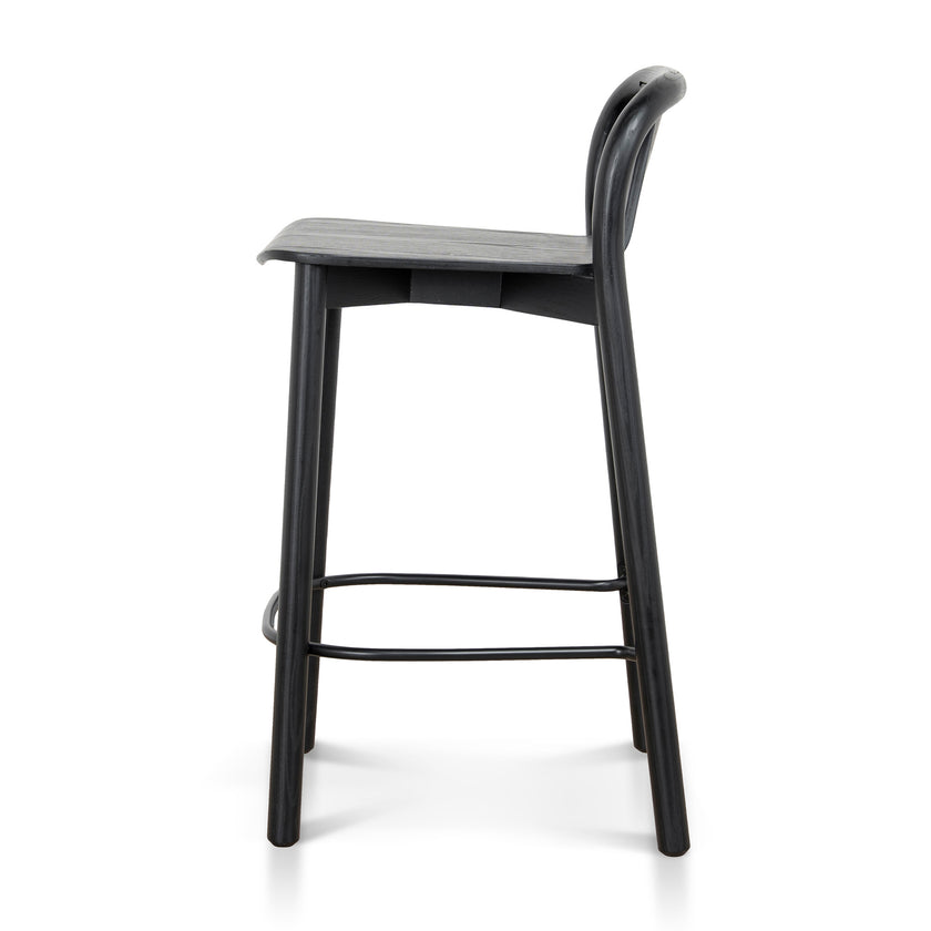 CBS12772-SD 65cm Barstool - Full Black (Set of 2)