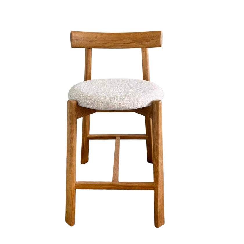 CBS12785-HN 65cm Natural Barstool - Califonia Beige (Set of 2)