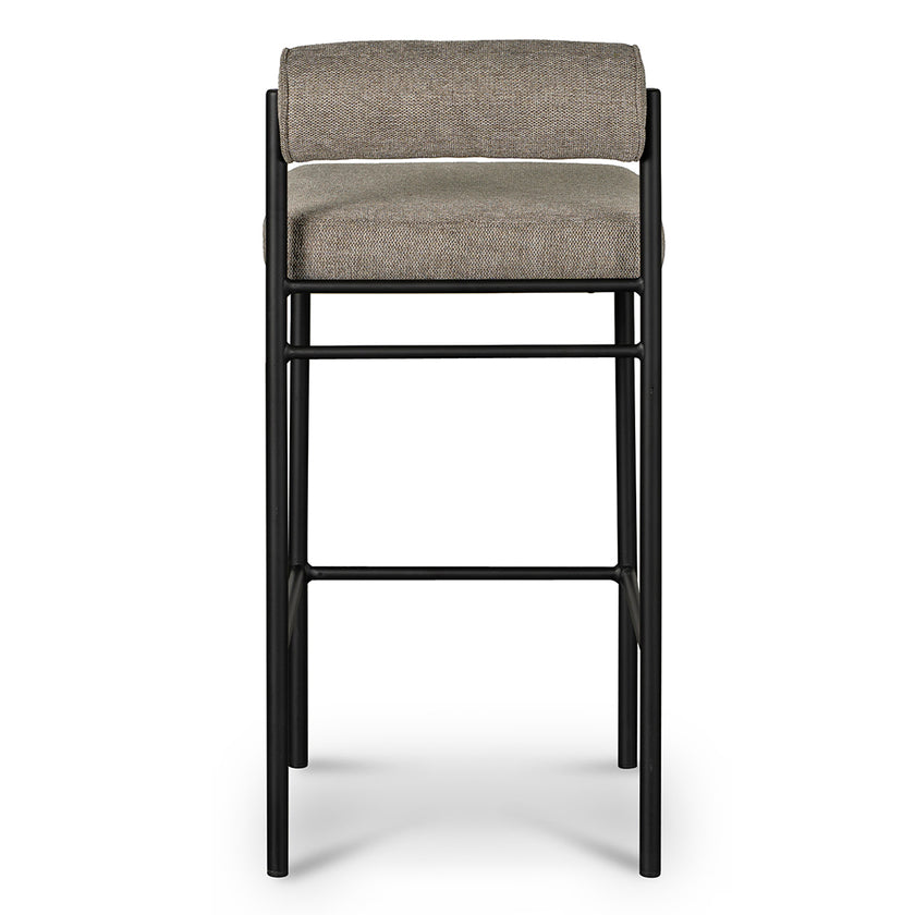CBS8169-FH 65cm Fabric Bar Stool - Spec Smoke Grey (Set of 2)