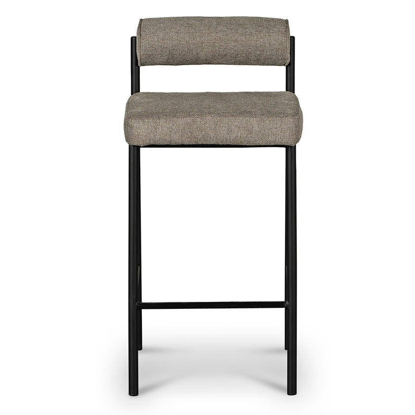CBS8169-FH 65cm Fabric Bar Stool - Spec Smoke Grey (Set of 2)