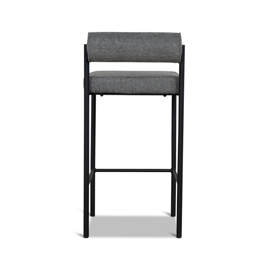 CBS8169-FH 65cm Fabric Bar Stool - Spec Smoke Grey (Set of 2)