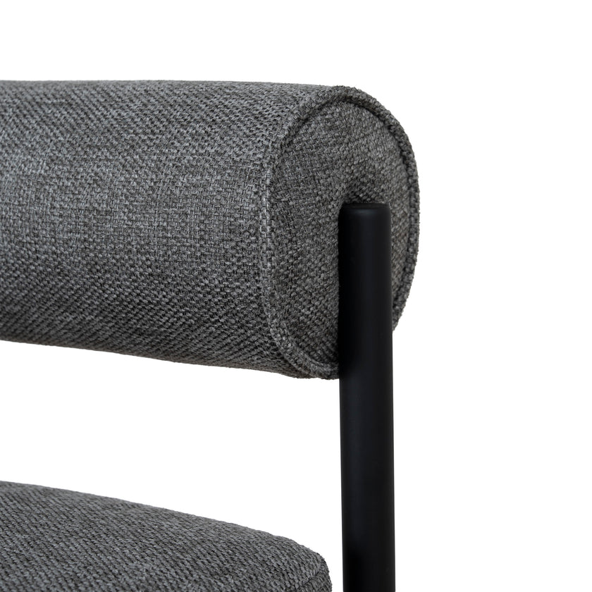 CBS8169-FH 65cm Fabric Bar Stool - Spec Smoke Grey (Set of 2)