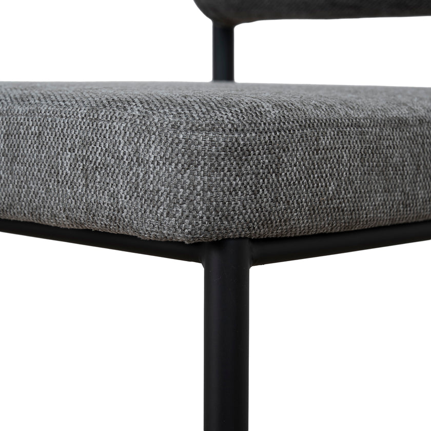 CBS8169-FH 65cm Fabric Bar Stool - Spec Smoke Grey (Set of 2)
