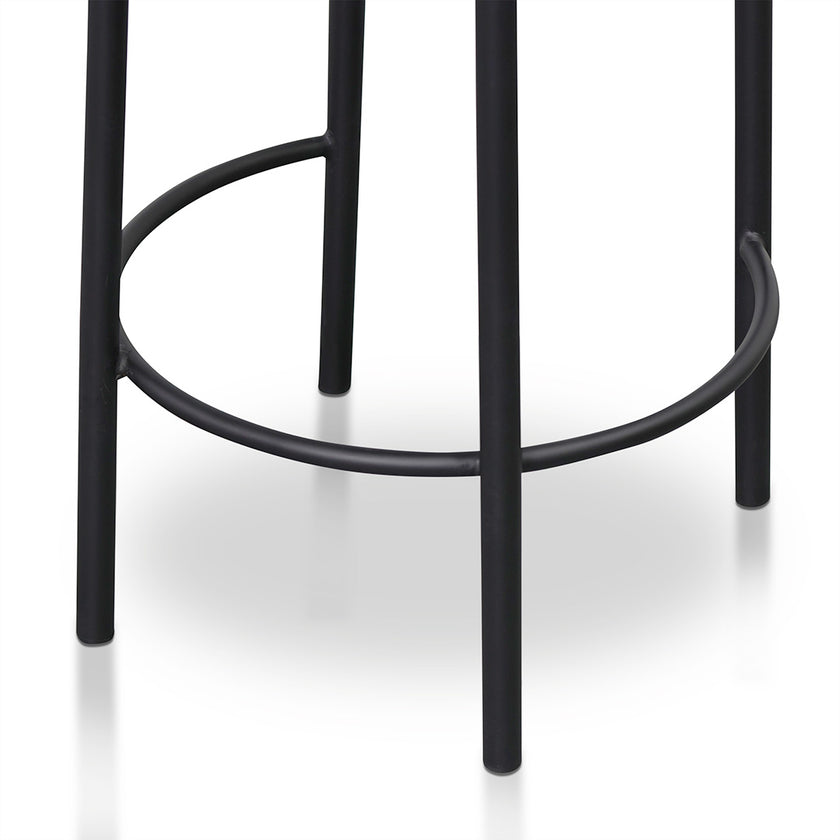 CBS8458-FH 63cm Bar Stool - Black Boucle (Set of 2)