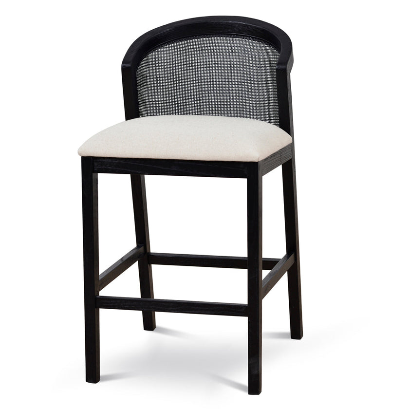 CBS10565-LJ Black Elm Barstool - Dawn Beige