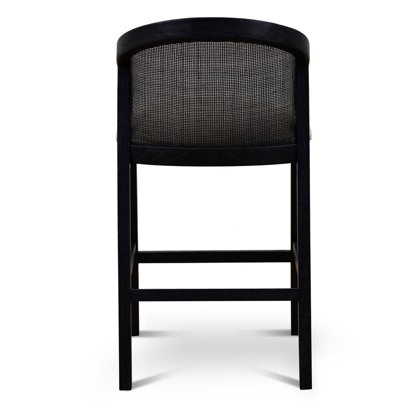 CBS10565-LJ Black Elm Barstool - Dawn Beige