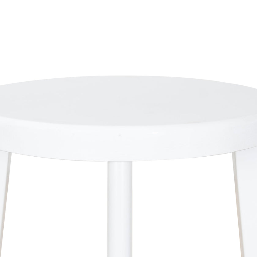 CBS8851-NHx2 65cm Timber Seat Bar Stool - White (Set of 2)