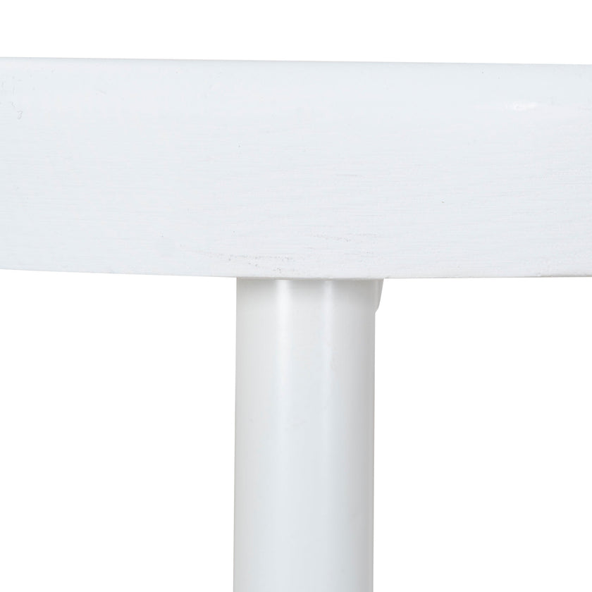 CBS8851-NHx2 65cm Timber Seat Bar Stool - White (Set of 2)