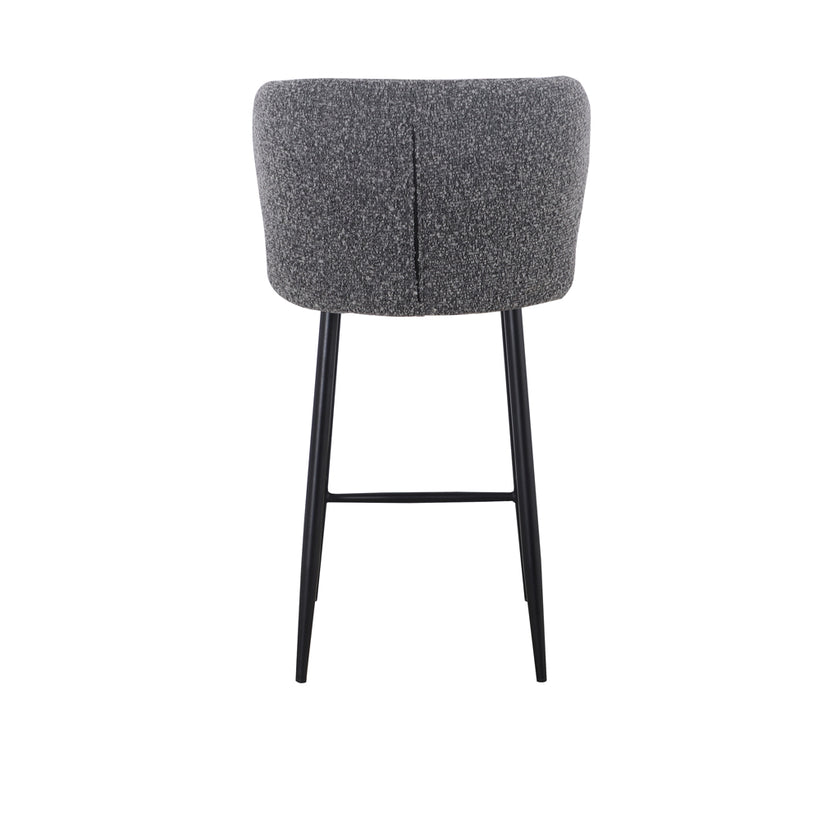 CBS8902-ST 65cm Bar Stool - Anthracite Grey Boucle (Set of 2)