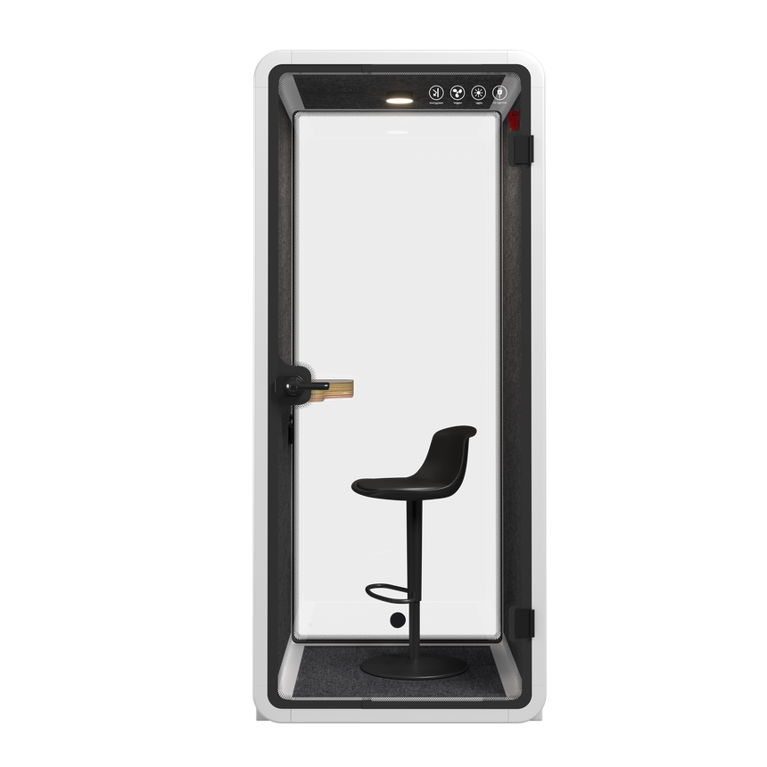 Silent Phone Booth Small White by Humble Office