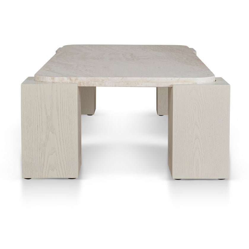 CCF10175-DW 1.26cm Travertine Coffee Table - Ivory Oat