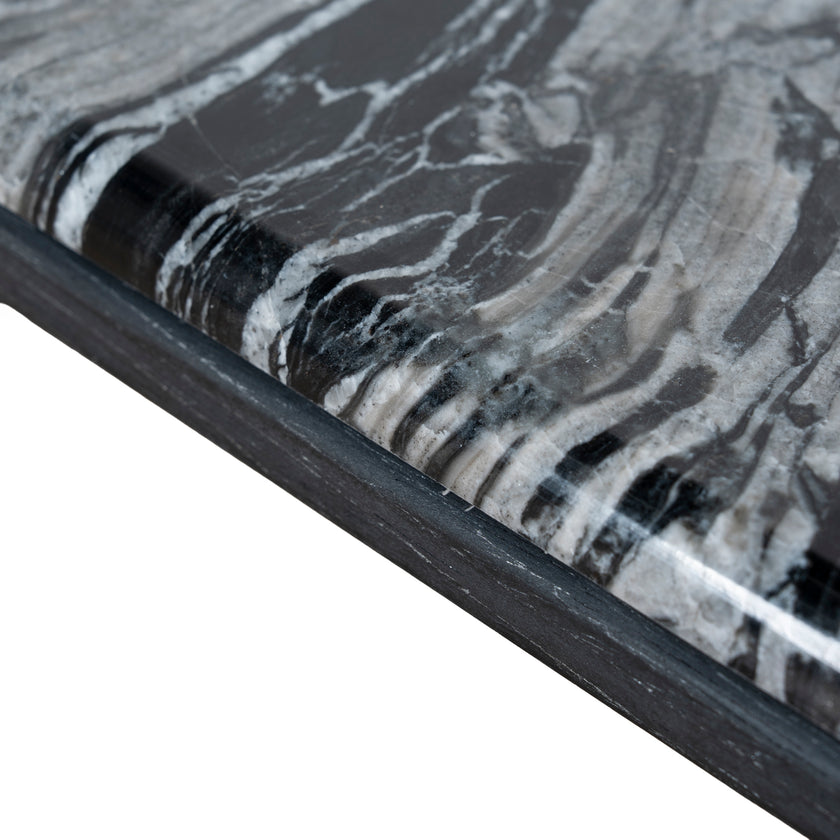 Ex Display - CCF10612-MK 1.2m Marble Coffee Table - Black